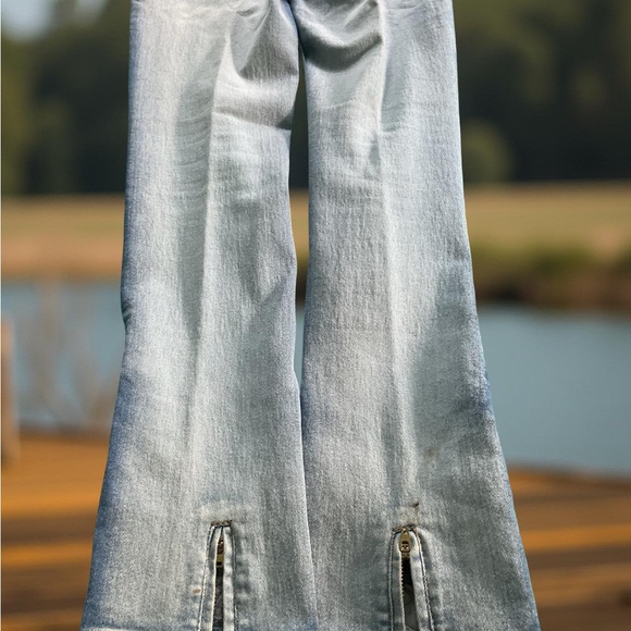 Blue Skinny Jeans with Distressed Details - Picture 7 of 12